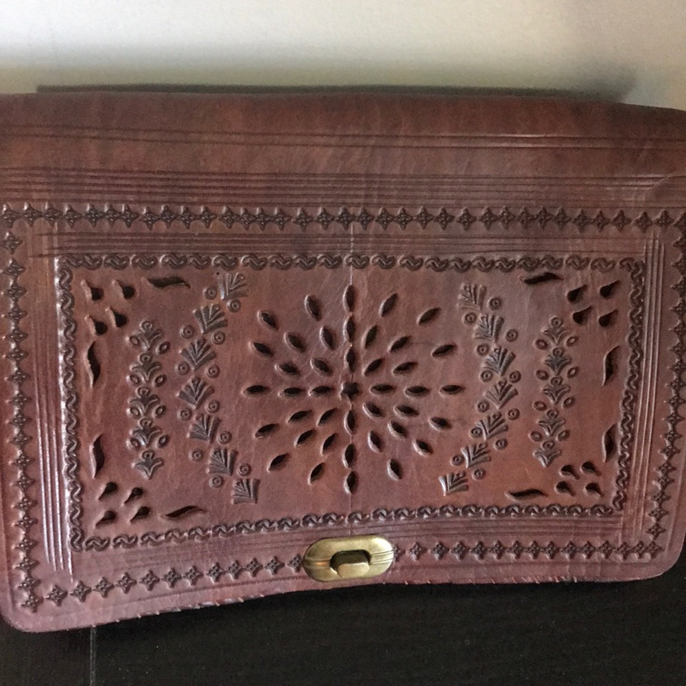 Handmade leather bag from Spain